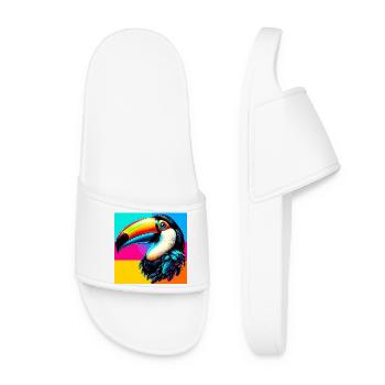 toucan - Claquettes Femme - blanc - Devant
