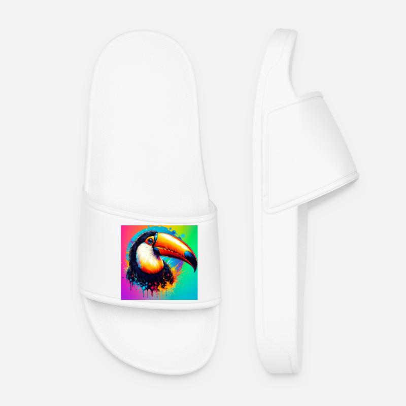 toucan - Women’s Pool Sliders - white