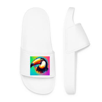 toucan - Claquettes Femme - blanc - Devant