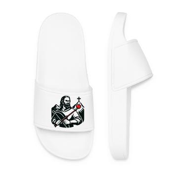 Legendary figure of Switzerland - Women’s Pool Sliders - white - Front