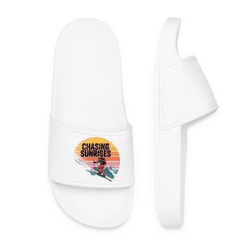 Ski tour Chasing Sunrises Retro Sunrise - Women’s Pool Sliders - white - Front