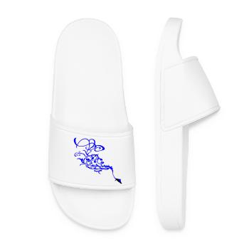 Snowboard Ornament - Frauen Badelatschen - Weiß - Vorne