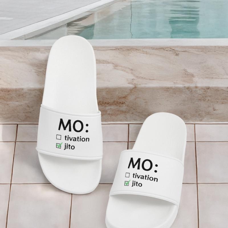 Motivation oder Mojito Frauen Badelatschen