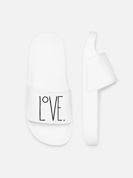 Love - Women’s Pool Sliders - white