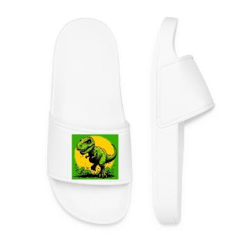 dinosaure - Claquettes Femme - blanc - Devant