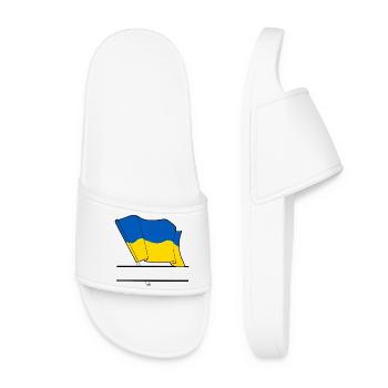 UKRAINE – Espace de noms - Claquettes Femme - blanc - Devant