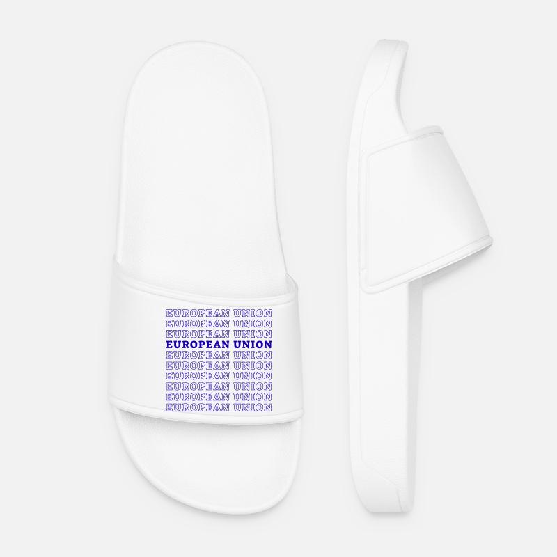 EUROPEAN UNION - Women’s Pool Sliders - white