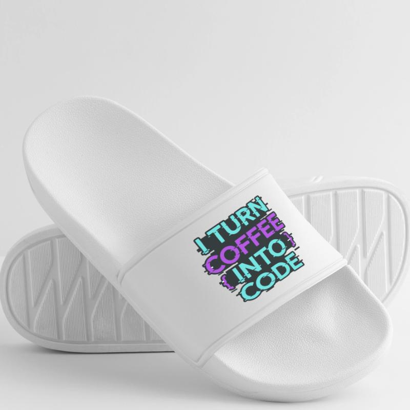 Je transforme le café en code Claquettes Femme