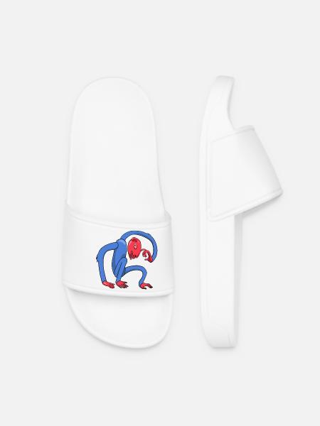 Thinking Monkey - Women’s Pool Sliders - white