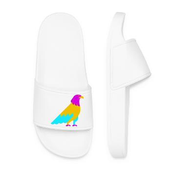 Aigle abstrait coloré - Claquettes Femme - blanc - Devant