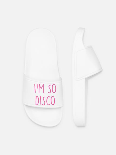 Disco - Frauen Badelatschen - Weiß