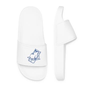 Penguin frissonne sur le banc - Claquettes Femme - blanc - Devant