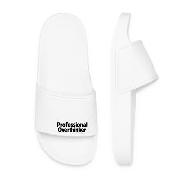 Professional Overthinker Minimalist - Women’s Pool Sliders - white - Front