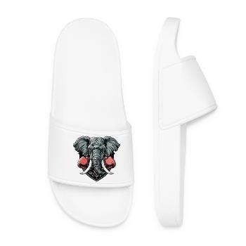 Elephant Boxer MMA - Women’s Pool Sliders - white - Front