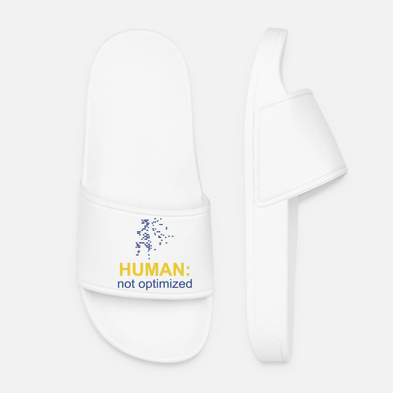 Human: Not Optimized - Women’s Pool Sliders - white