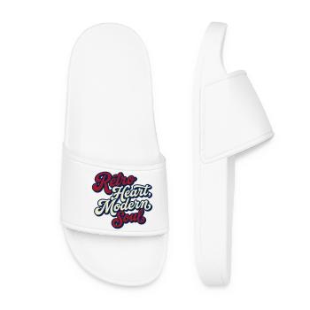 Retro Heart, Modern Soul - Claquettes Femme - blanc - Devant