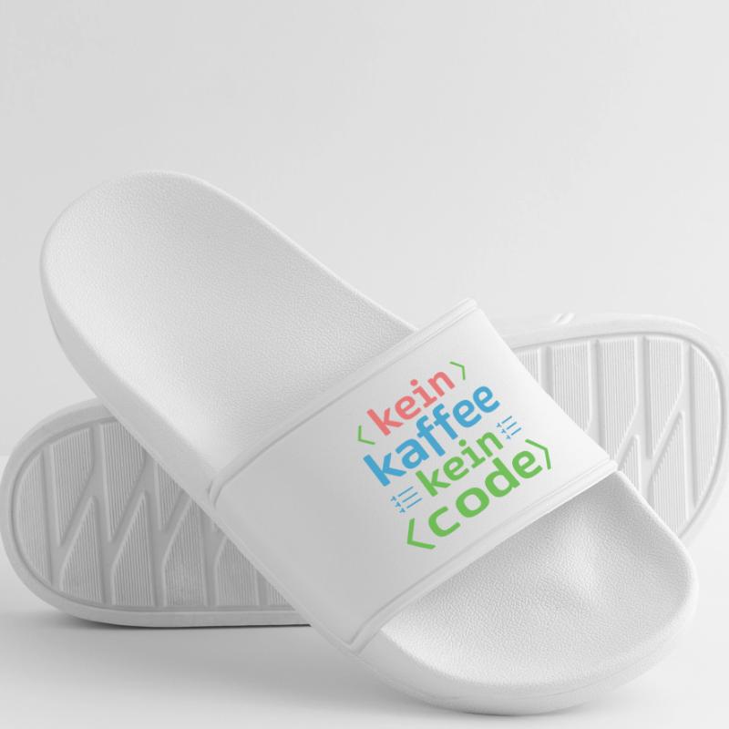 Kein Kaffee Kein Code Programmierer Informatiker Frauen Badelatschen