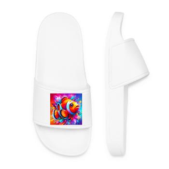 Poisson-clown - Claquettes Femme - blanc - Devant