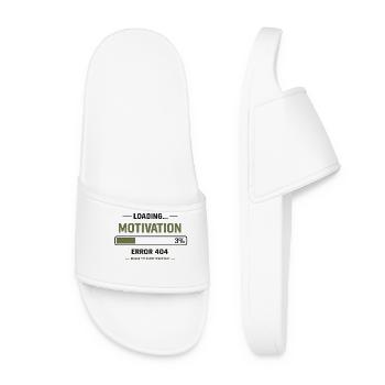 Motivation Loading – 404 Error - Women’s Pool Sliders - white - Front