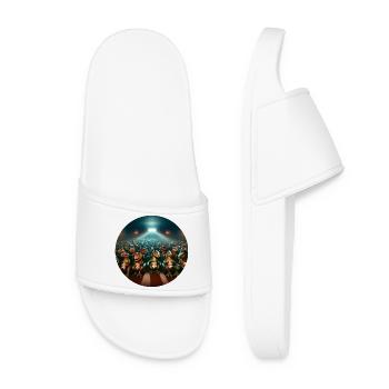 Dino in the cinema - Women’s Pool Sliders - white - Front