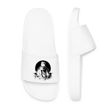 Graphismes Gamer - Claquettes Femme - blanc - Devant