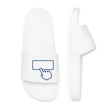 Touchscreen-Klick-Symbol für Benutzeroberflächendesign - Frauen Badelatschen - Weiß - Vorne