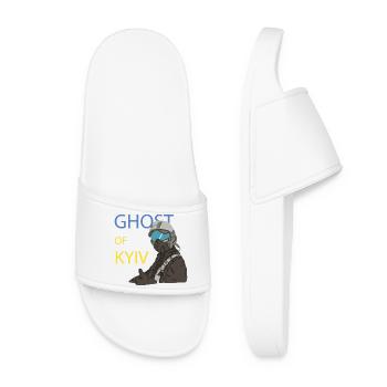 Ghost of Kyiv Pilot - Women’s Pool Sliders - white - Front