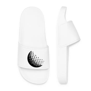 Balle de golf en mouvement - Claquettes Femme - blanc - Devant