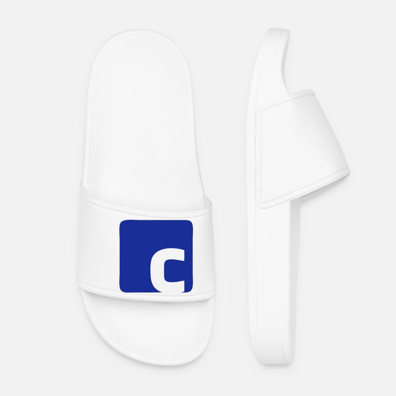 C Logo - Frauen Badelatschen - Weiß