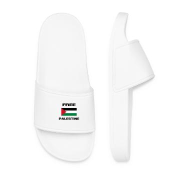 FREE PALESTINE - Women’s Pool Sliders - white - Front