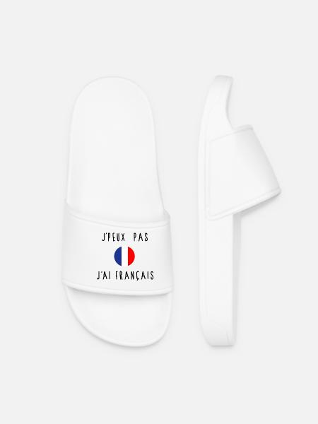 J'peux pas j'ai Français - Claquettes Femme - blanc