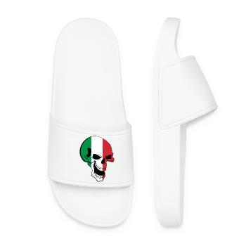 Totenkopf Italien - Frauen Badelatschen - Weiß - Vorne