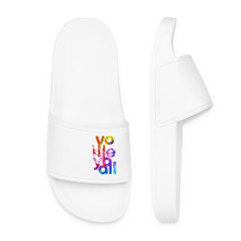 Volleyball handball sport gift - Women’s Pool Sliders - white - Front