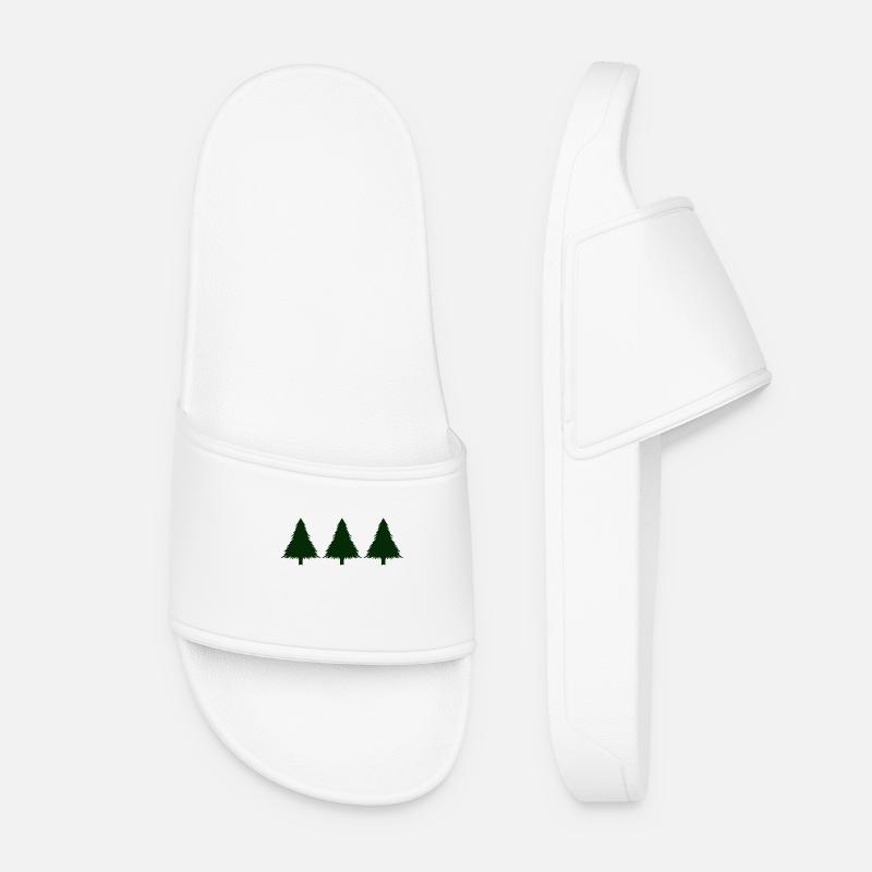 Tannenbaum - Frauen Badelatschen - Weiß
