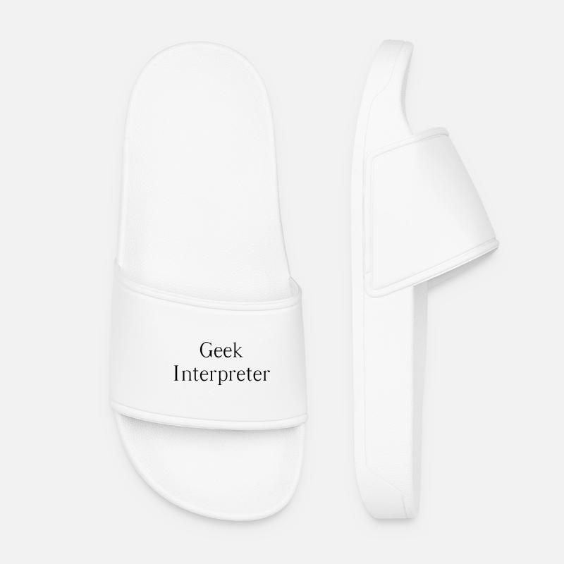 Geek interpreter - Women’s Pool Sliders - white