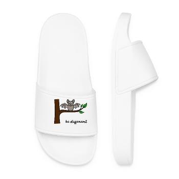 Drôle Chauve-souris Anders Être Courageux Humour - Claquettes Femme - blanc - Devant