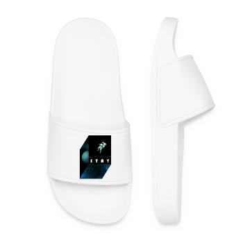 stay / morse code - Women’s Pool Sliders - white - Front