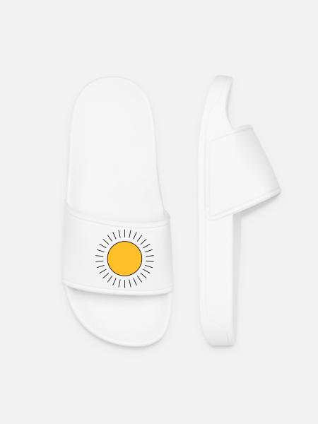 Sonne - Frauen Badelatschen - Weiß
