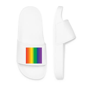 lgbt Mauspad Geschenkidee - Frauen Badelatschen - Weiß - Vorne
