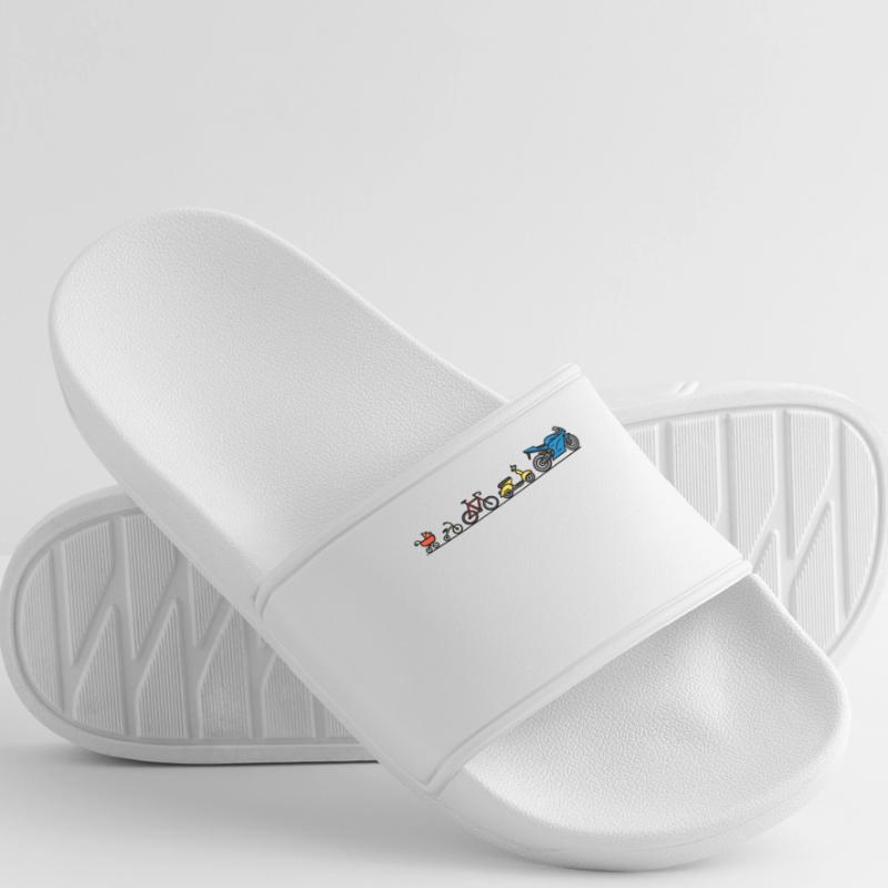 Motorcycle motorbikes evolution development bikers Women’s Pool Sliders
