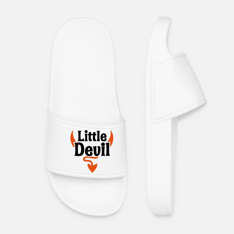 little devil baby - Women’s Pool Sliders - white