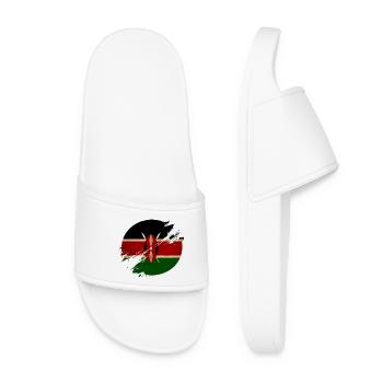 Kenya vintage circle - Women’s Pool Sliders - white - Front