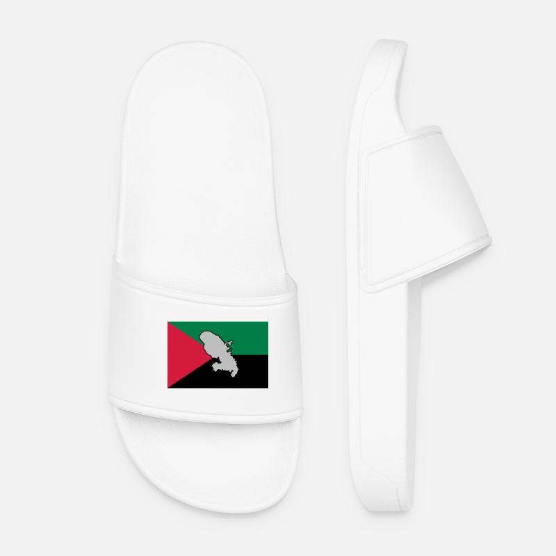 DRAPEAU MADA - CARTE 1 - Claquettes Femme - blanc