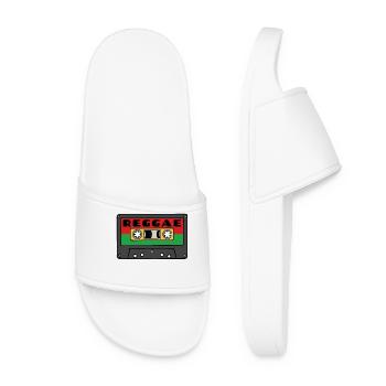 Reggae Music Reggae Music Jam Reggaeton Ragga Jah - Claquettes Femme - blanc - Devant
