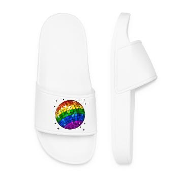 Lesbisch Schwul Stolz Ehe Lgbt Csd Homosexuell - Frauen Badelatschen - Weiß - Vorne