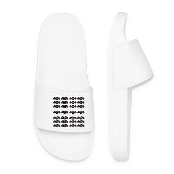 Bat rangées de chauves-souris le soir d'Halloween - Claquettes Femme - blanc - Devant