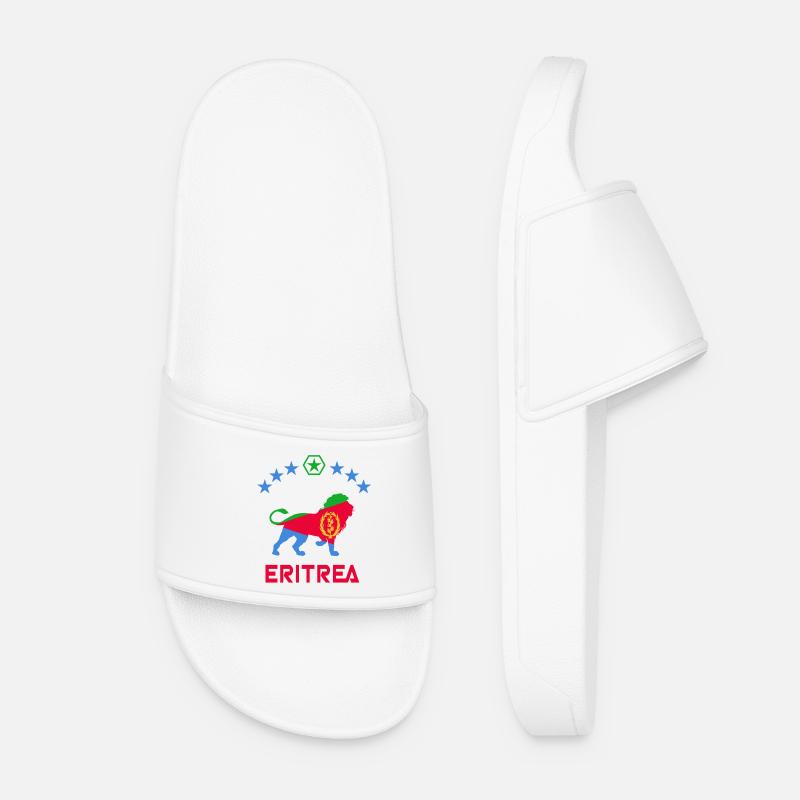 Eritrea Löwen Design - Frauen Badelatschen - Weiß
