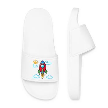 School start of school launch rocket school school day - Women’s Pool Sliders - white - Front