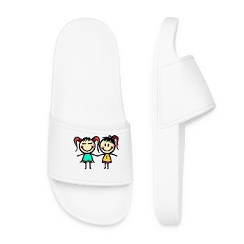 Mon pote Les meilleurs amis - Claquettes Femme - blanc - Devant