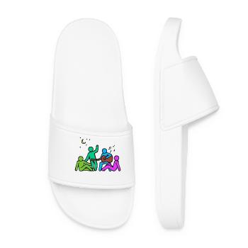 Les meilleurs amis amis amitié - Claquettes Femme - blanc - Devant